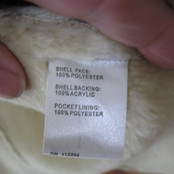 ***SOLD***  Calvin Klein Ultra Soft Faux Shearling Coat sz L Cream Beige - Picture 13 of 14